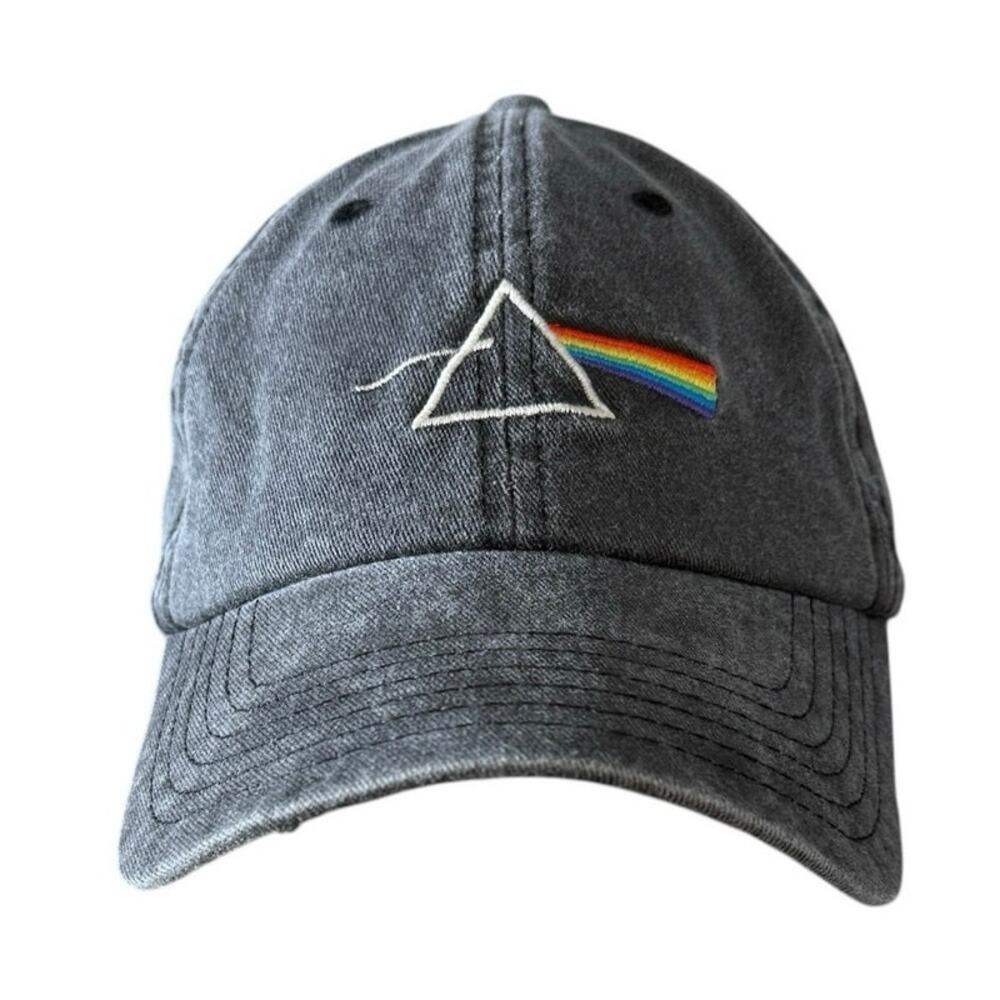 Pink Floyd Dark Side of the Moon Dad Hat Black Cap Grunge Festival